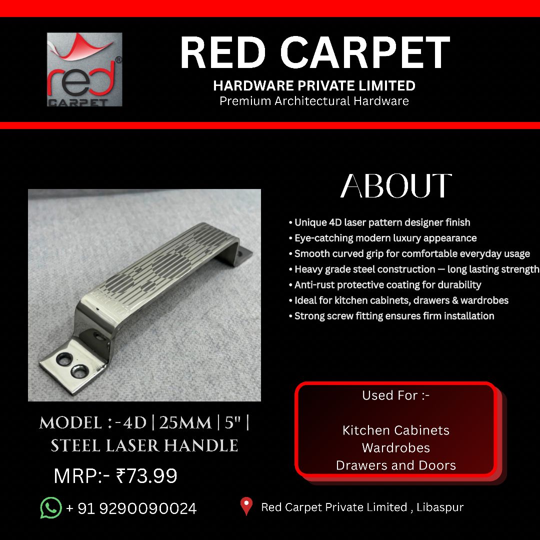 4D | 25MM | 5" STEEL LASER HANDLE