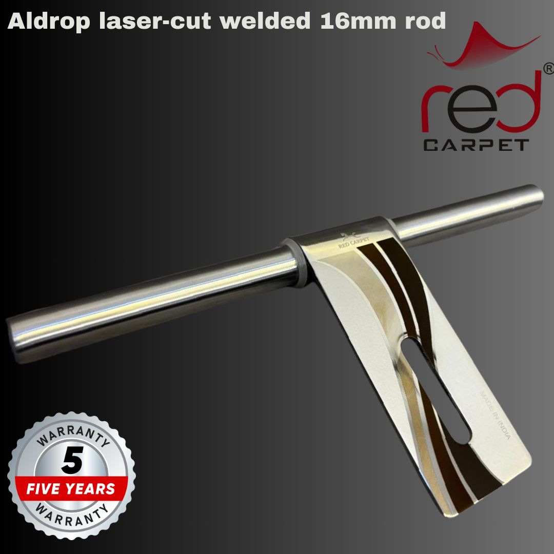 Aldrop gold diamond cut 12" 16 mm rod